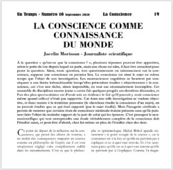 Extrait Revue Un Temps numéro 10 - La Conscience
