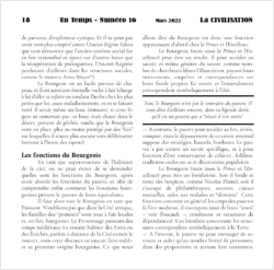 Extrait Revue Un Temps numéro 16 - La Civilisation